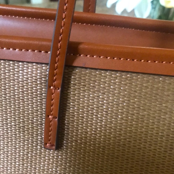 Charles & Keith -Accent Canvas Double Handle Bag ❤️❤️❤️ - Picture 10 of 14